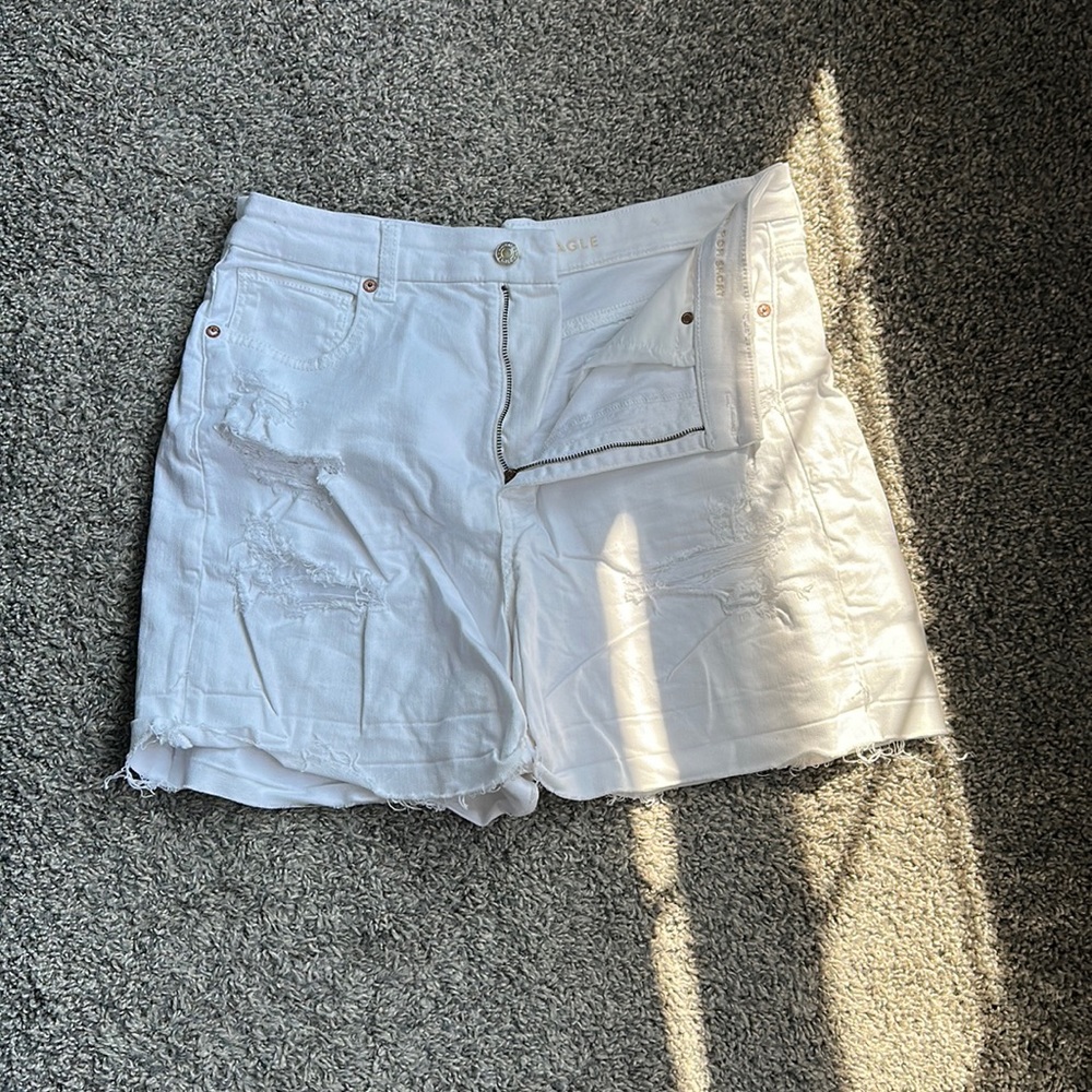 White American eagle denim shorts